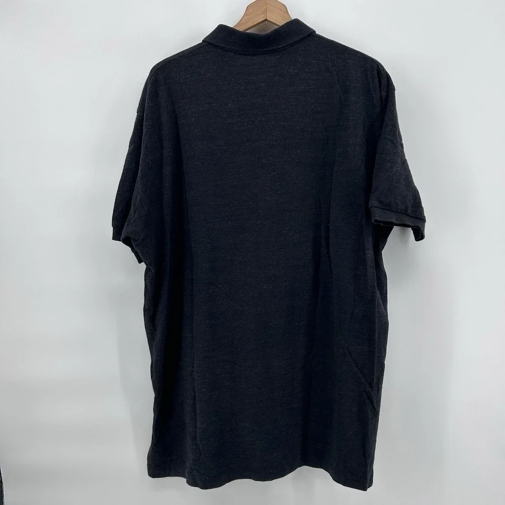 Polo Ralph Lauren‎ Polo Shirt Mens 2XL Black Heather Burgundy Pony Logo Preppy